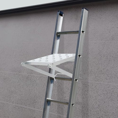 Ladder Platform & Work Platform Accessory, Anti-Slip Heavy Duty Extension Ladder Platform with 330 lbs Weight Capacity, Foldable Alloy Steel Work Tray for Painters Tools and Extension Ladder Use