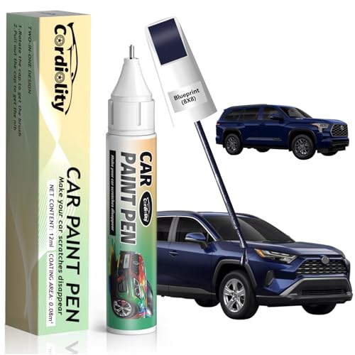 Blueprint(8X8) Touch Up Paint Pen for Toyota,Car Paint Scratch Repair Pen Quick and Easy Fix Auto Paint Scratch - color: Blueprint(8X8) for RAV4/RAV4 Hybrid/Camry/Sequoia/Highlander/Grand Highlander/Corolla/Sienna/Avalon/Tundra/bZ