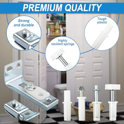 N 7534 Bifold Door Hardware Repair Kit, Door Repair Kit for 1" to 1-3/8" Thick Doors Up to 50 Lbs. Includes Top and Bottom Brackets, Top and Bottom Pivots and Guide Wheel (1 Set) - size: 1 Set