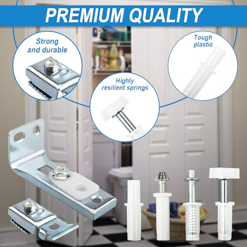 N 7534 Bifold Door Hardware Repair Kit, Door Repair Kit for 1" to 1-3/8" Thick Doors Up to 50 Lbs. Includes Top and Bottom Brackets, Top and Bottom Pivots and Guide Wheel (2 Set) - size: 2 Set