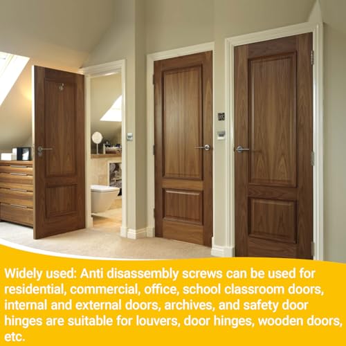 Door Hinges Security Screws,Door Hinge Security Pins,Door Hinge Screw -10 Pack