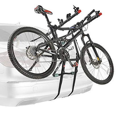 Allen Sports Deluxe 4-Bike Trunk Mount Rack, Model 104DB-R , Black - color: Red/ Black, size: 4-bike, style: Bike Rack