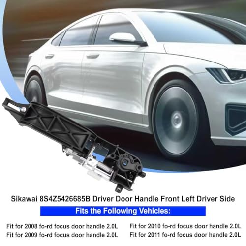 8s4z5426685b Driver Door Handle Front Left Driver Side Bracket Base Reinforcement Fits for 2008 2009 2010 2011 Fo-rd Fo-cus Door Handle Replaces 8s4z-5426685-b 926324 926-324