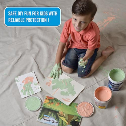 Canvas Drop Cloth - Durable Protection for Painting and Home Projects (4/5-PACK-2) - color: Beige, size: 4/5-PACK-2