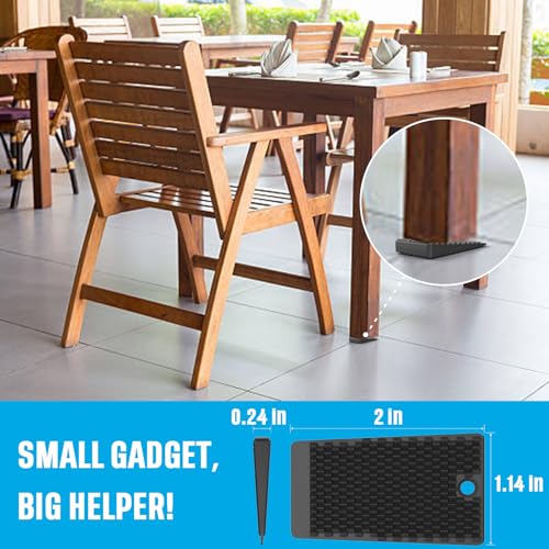 Furniture Levelers, 32 Piece Jar 2“, Rubber Shims for Leveling, Black Wedge for Table Toilet Refrigerator Piano, Non-Slip Shims for Home Improvement and Work, Cuttable and Stackable - size: Black