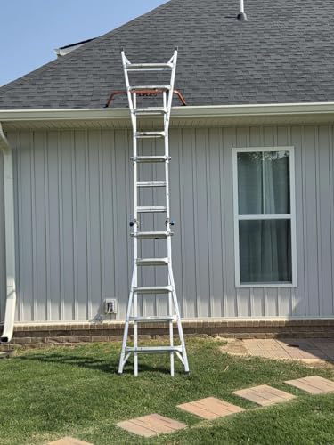Ladder Stabilizer with Tool Tray & Hook - Heavy Duty Roof Gutter Guard, Universal Ladder Stabilizer for Gutters/Windows, Safe Stabilizer for All Ladder Types