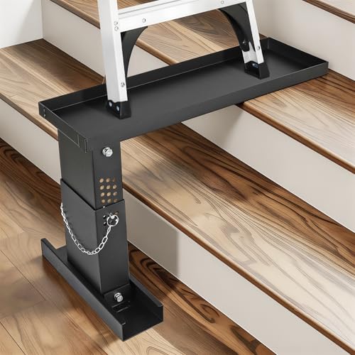 Ladder Extender Pro, Ladder Stabilizer High Strength, Ladder Leveler 13.4”-19” Adjustable Height Range for Single and Extension Ladders