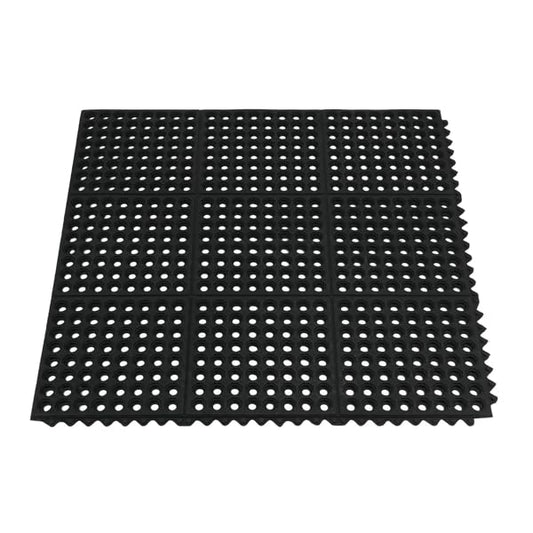 Kitchen Mat Anti Fatigue Mat, Black Standing Desk Mat, Thick Rubber Kitchen Floor Mat for Sink, Workbench, Garage, Gym, Comfort Cushion for Hard Floors,Commercial Sink Mat for Restaurant (Black) - color: Black