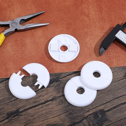 Molain 4Pcs Wall Grommets for Cables, Wall Cable Pass Through Accessories Cable Hole Covers Grommets Routing Kit for Ethernet Cables Organizing Protecting Cord