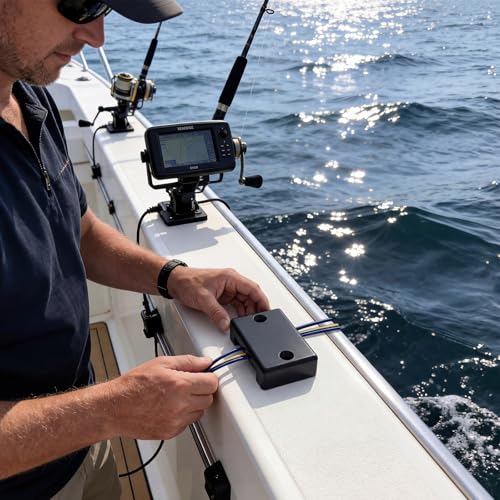 4 Pack Black Plastic Wire Cover Cable Covers for Boats Wire Pass Through Protector for Concealing & Protecting Wires, Holes up to 1-1/4 Inch