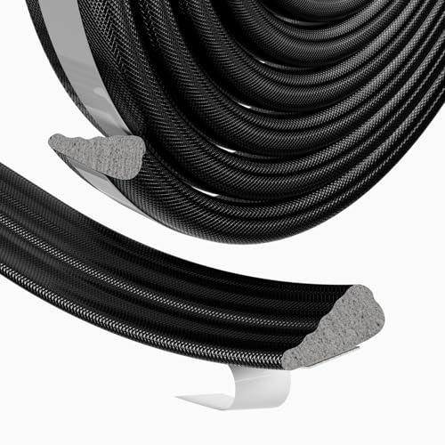 Weather Stripping Door Seal Strip for Door Frame,Window Insulation for Winter,Doors Soundproofing Gap Filler,Window Sealer Exterior Doors Weather Stripping,Foam Windows Draft Stopper (Black,118'') - color: Black, size: 118''