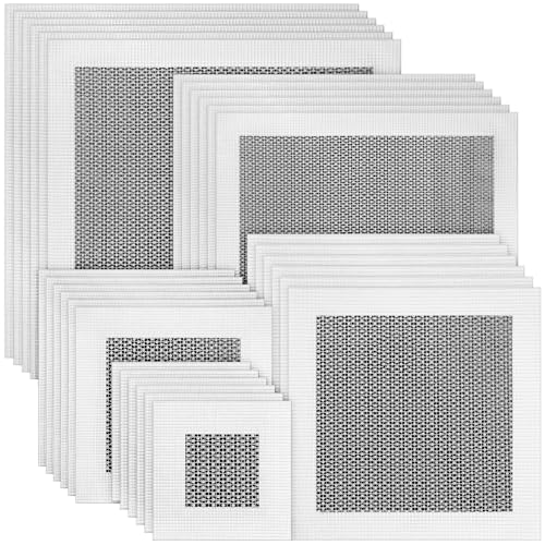 Blulu 30 Pcs 2/4/6/8/10 Inch Drywall Repair Kit Self Adhesive Mesh Drywall Patches for Holes, Repair Kit for for Aluminum Metal Ceiling Holes Wall Ceiling Tools - size: 2/4/6/8/10 Inch