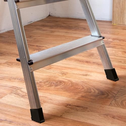 Cabilock Ladder Feet Cover, 4Pcs Non-Slip Step Ladder Feet Covers, Rubber Safety Pads Protector Replacement for Extension Ladder Accessories