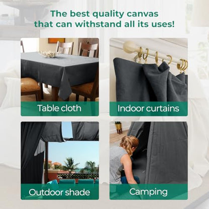 Canvas Drop Cloth for Painting 4x5 feet Pack of 2-8oz Painters Drop Cloths for Painting - All Purpose Canvas Tarps for Floor & Furniture Protection - Recycled Cotton Fabric - size: ‎4x5 Ft - 2 pc