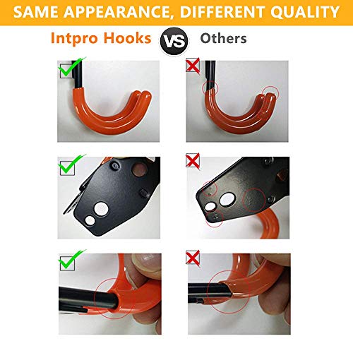 12pack Steel Garage Storage Utility Double Hooks Organizer Heavy Duty Wall Mount Tool Holder for Organizing Power Tools Ladders Bulk Items - size: Utility Hooks 12pack