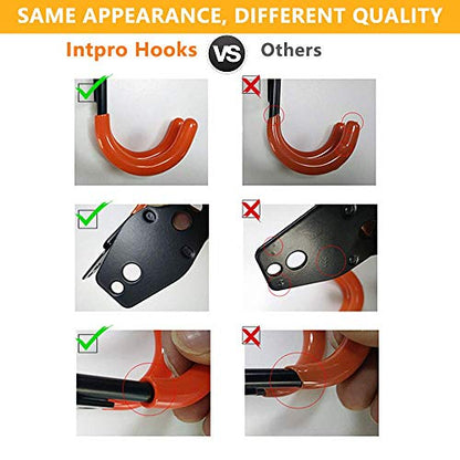 12pack Steel Garage Storage Utility Double Hooks Organizer Heavy Duty Wall Mount Tool Holder for Organizing Power Tools Ladders Bulk Items - size: Utility Hooks 12pack