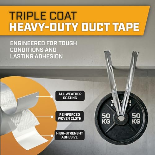 Lockport Bulk Silver Duct Tape - 24 Roll Multi Pack - 30 Yards x 2 Inch - Duct Tape Heavy Duty Waterproof - Bulk Pack for B2B, Home Use, DIY, Repairs and Packing Tape - size: 24-Pack (30 Yards x 2 Inch)