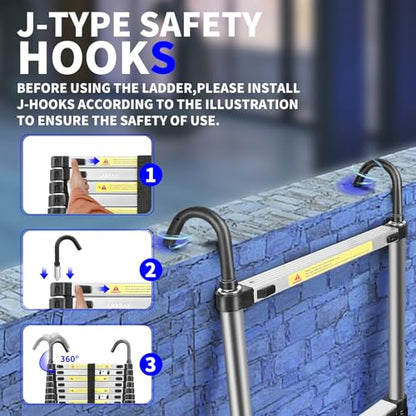 JADDUO Telescopic Ladder Hook - size: Hook