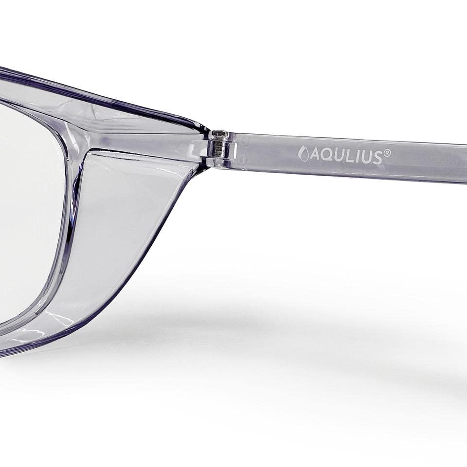 Aqulius 2 Pack Stylish Safety Glasses Goggles, Scratch Resistant, Safety Glasses for Women, Blue Light, Glasses for Nurses - color: Pink/Clear