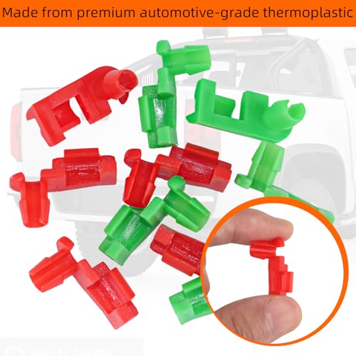10Pcs Tailgate Latch,Tailgate Latch Rod Clip Left and Right Handle Rod Door Lock Clip Compatible with 1999-2007 Chevy Silverado GMC Sierra for 88981030 88981031