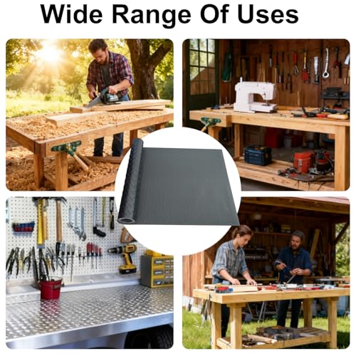 Work Bench Mat Scratch-Resistant Mats with Non-Slip Backing Stain Resistant Surface Table Mat for Protects Workbench Tabletop Surface Woodworking Crafting DIY Projects Tool Protection (48 x 15.8 Inch) - size: 48 x 15.8 Inch