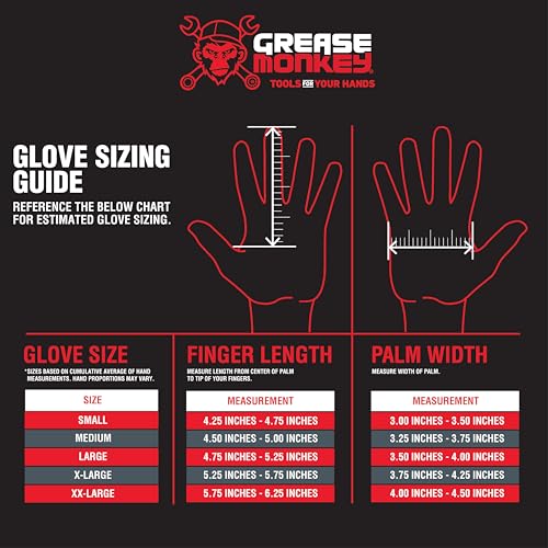 Grease Monkey Work Gloves, Men's Nitrile All Purpose Gloves with Grip for Construction, Safety, Mechanics, Touchscreen - size: 15 Pack - Large, style: Reusable Nitrile Coated Gloves