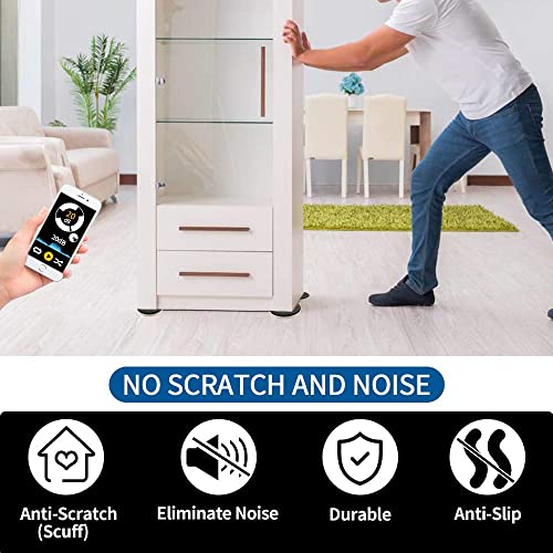 Furniture Sliders 8pcs 3 1/2 inch - Heavy Duty Reusable Round Sliders for Moving Furniture on Carpet, Easily Move Couches/Beds/Armoires - size: 8pcs 3.5" Beige