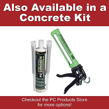 PC Products PC-Concrete Epoxy Adhesive Paste for Anchoring and Crack Repair, Two-Part 50 ml Cartridge, Gray 70505, 2.8 Ounce (Pack of 1) - size: 2.8 oz, style: PC-Concrete