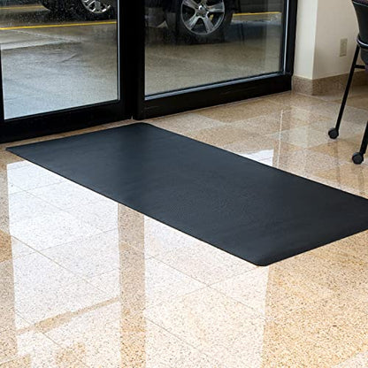 ClimaTex Indoor/Outdoor Rubber Scraper Mat, 36 in. x 1﻿0 ft., Black - size: 36"L x 36"W x 0.1"Th