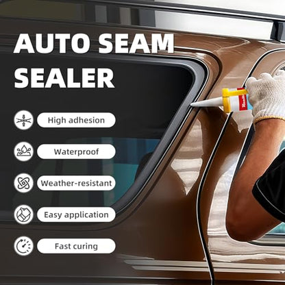 Polyurethane Windshield Adhesive & Sealant 50ML*2Pack - High Strength, Fast Curing Formula for Automotive Glass, Car Windscreen, RV Window - Professional Strength, Weather Resistant Crack Repair Glue - size: 50ml, style: 2 Pack