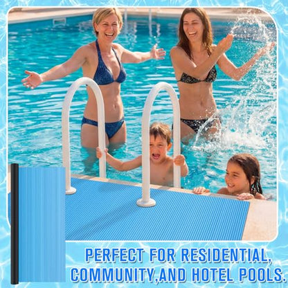 Breling 24" x 36" Swimming Pool Ladder Mat, Protective Pool Ladder Pad Step Mat with Non Slip Texture for Above Ground Swimming Steps Liners and Stairs(Vertical Striped) - size: 24" X 36", style: Vertical Striped