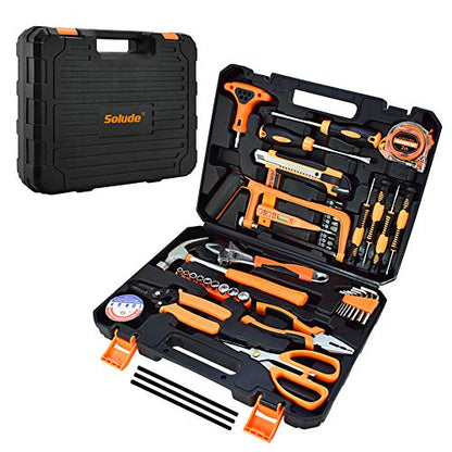 Tool Set,48-Piece Home Tool Kit for Men Women Homeowner,Household Basic Tool Set with Case for Home Maintenance and DIY Projects - size: 48 Pcs