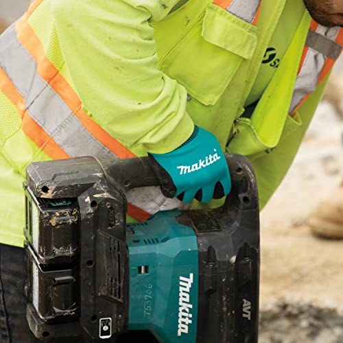 Makita Unisex FitknitÂ T 04123 FitKnit Cut Level 1 Nitrile Coated Dipped Gloves Large X Large, Teal/Black, Large X-Large US - size: X-Large (Pack of 1)