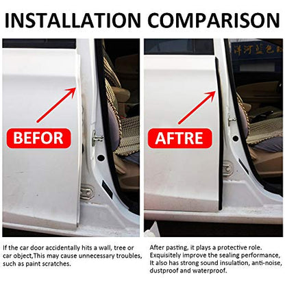 Automotive Weather Stripping Door Seal, 20 FT Car Door Rubber Seal Strip Trim Seal Gasket with Side Bulb for Cars Trucks Boats RVs and Home Applications - size: 20ft
