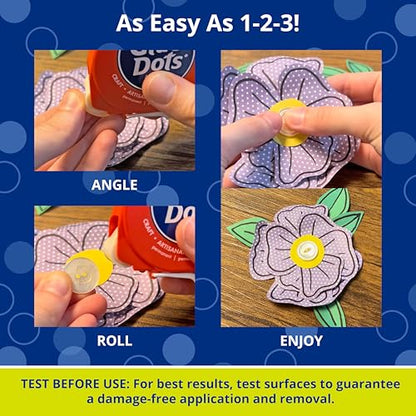 Glue Dots, Craft Dots Dot N' Go Dispenser, Double-Sided, 3/8", .38 Inch, 200 Dots, DIY Craft Glue Tape, Sticky Adhesive Glue Points, Liquid Hot Glue Alternative, Clear - style: Craft Dots Dispenser