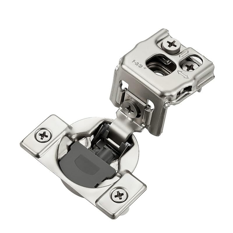 HOME EDIT 2 Pack 1 Pair 1-3/8 inch Overlay Soft Close Cabinet Hinges for Kitchen, Stainless Steel Three-Way Adjustable, Concealed Self-Closing Door Hinges - size: 1-3/8 inch Overlay