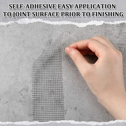 250 ft x 2 Inch Cement Board Joint Tape Self Adhesive Durable Gray Fiberglass Mesh Drywall Mesh Repair Tape for Cement Board Joints Repairing, Sealing and Strengthening - size: 250 ft X 2 Inch