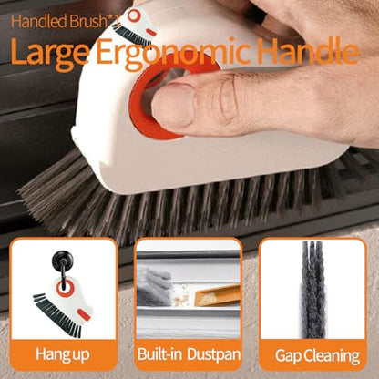 Window Track Cleaner Tools Set - 8 Pcs Groove Cleaning Brush Kit, for Sliding Door Track, Shutter, Sill, Tile Lines, Sink - size: 8 PCS
