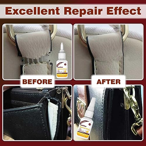 30g Leather Glue, Special Fabric Adhesive for Leather craft, Shoe Repair, Furniture Upholstery, DIY | Strong Bonding Permanent Clear Washable for Genuine Leather Clothing Bags Seats Sofa and PU - size: 30g*1, style: Leather Glue