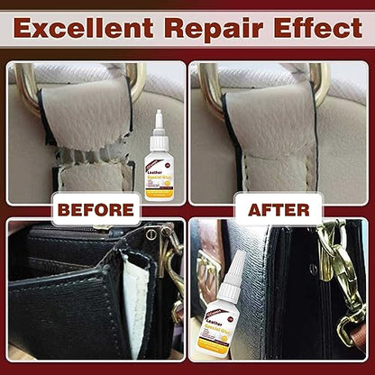 30g Leather Glue, Special Fabric Adhesive for Leather craft, Shoe Repair, Furniture Upholstery, DIY | Strong Bonding Permanent Clear Washable for Genuine Leather Clothing Bags Seats Sofa and PU - size: 30g*1, style: Leather Glue