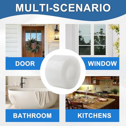 Transparent Window Weather Sealing Tape 2IN x 35 yd Draft Isolation No Residue Removable Adhesive Waterproof Windows Doors Shower Glass AC Units Ideal for Winter Seal & Summer Cold Air Loss Prevention - size: 2 In x 105 FT