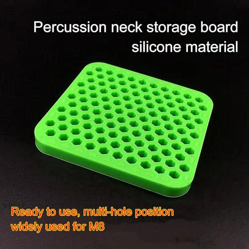 Small Parts Organizer – Flexible Silicone Tool Tray Insert | Non?Slip Component Storage Mat for Toolbox, M8 Threaded Chuck Holder Plate, Portable Workshop Parts Tray for Garage Mechanics