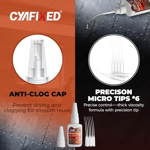 Metal Super Glue 28.3g 1oz, Thick Clear Instant Heavy Duty CA Glue Liquid for Metal Crafts Stainless Steel Aluminum, Strong Multifunctional Cyanoacrylate Adhesive for Glass Ceramic Plastic Wood Rubber - size: 1 oz, style: Metal