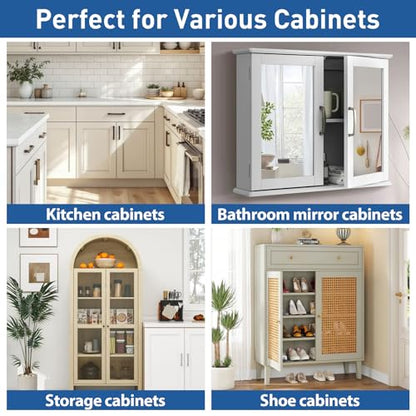 TamBee Soft Close Hinges, 90 Degree Kitchen Cabinet Door Hinges - No drilled, Concealed, Soft Close for Cabinet, Cupboard with Mounting Screws 4 Pack - style: 90°