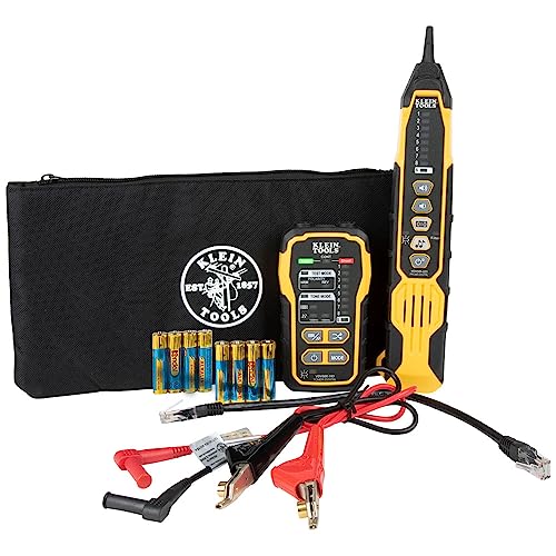 Klein Tools VDV500-920 Wire Tracer Tone Generator and Probe Kit Continuity Tester for Ethernet, Internet, Telephone, Speaker, Coax, Video, and Data Cables, RJ45, RJ11, RJ12 - style: Digital and Analog