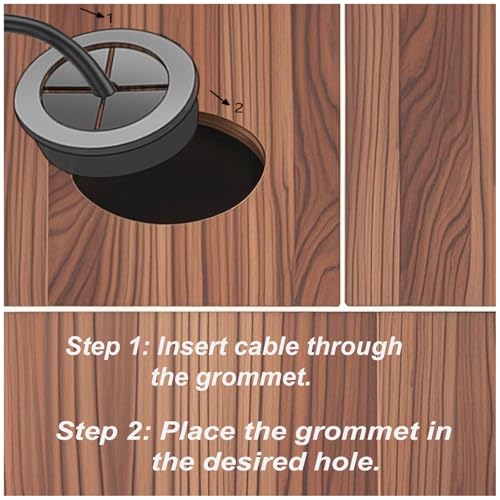 3/8 Inch Cable Grommet (10mm) – 12 Pcs Flexible Rubber Hole Covers for LED Lights, Electronics Panel, Small Wire Routing (Black) - size: 12pcs 3/8” (10mm)
