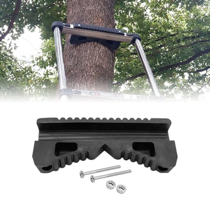 1 Ladder Thickened Anti-Skid Climbing Pole Single Straight ladders Special Black Card Head Home Aluminum Alloy Bamboo Ladder Accessories，Short - size: short slip cushtion