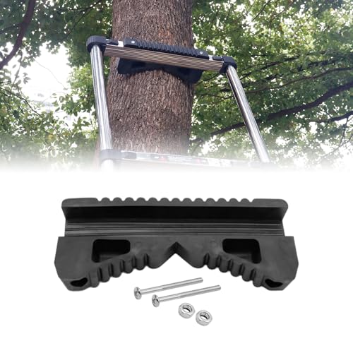 1 Ladder Thickened Anti-Skid Climbing Pole Single Straight ladders Special Black Card Head Home Aluminum Alloy Bamboo Ladder Accessories，Short - size: short slip cushtion