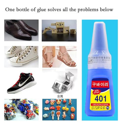 2024 New Multipurpose High-Grade Bonding Glue, 401 Glue Instant Fast Adhesive, All Purpose Repair Adhesive for Ceramic Plastic Wood Metal (2 pcs) - color: 2 pcs