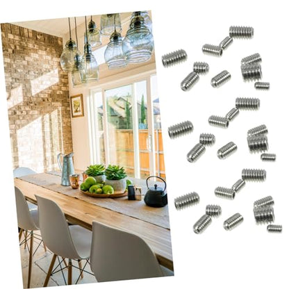 Stainless Steel Set Screw Assortment Kit with 125 Pieces Including M3 to M8 Sizes and 5 Wrenches for Industrial DIY and Home Repair Projects